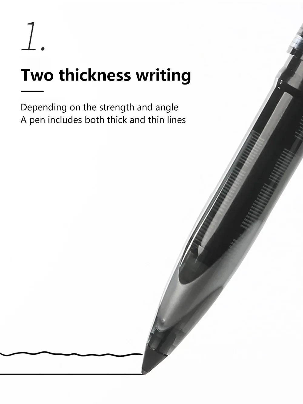 3/6pcs Japan Uniball Gel Pen AIR Straight Liquid Signature Pen UBA-188 Black Technology 0.5/0.7mm Free Writing School Supplies