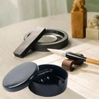 Calligraphy Inkstone with Cover Students Supplies for Chinese Japanese Writing Inkstone Professional Ink Plate Ink Well Dish