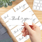 50pcs Simple Thank You Cards For Supporting Your Order Small Business Shop Cards Supplies,Goods Follow Card Gift Packaging Decor