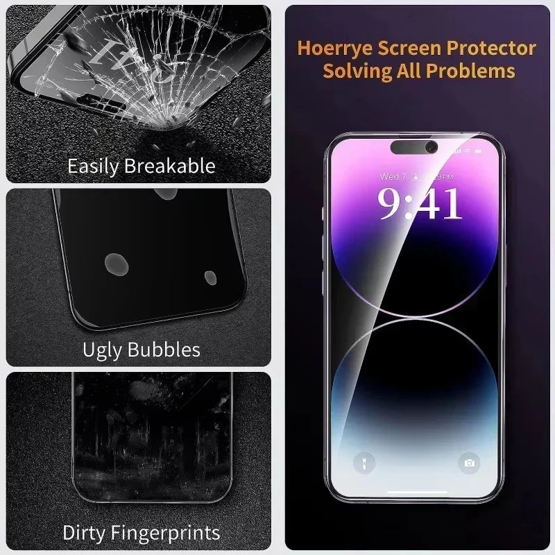 Privacy Screen Protector For iPhone 16 13 15 18 11 12 14 17 Pro Max Air 16e Anti-spy Glass For iPhone 13 12 Mini 7 8 Plus SE XR