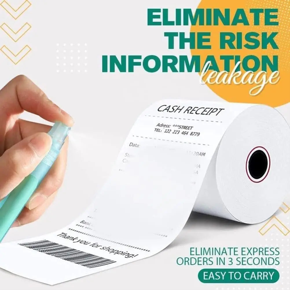 Elimination Privacy Spray Pen Thermal Paper Corrector Data Protection Privacy Protection Correction Fluid Portable Express Tool