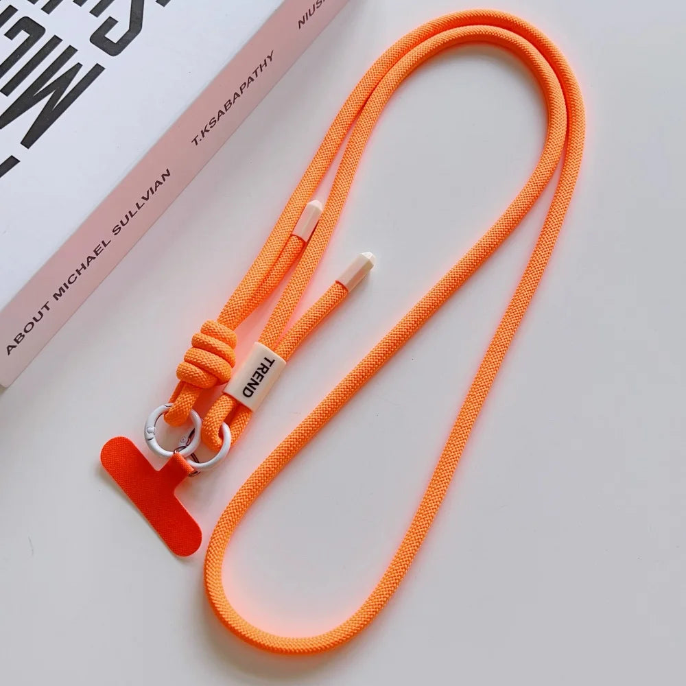 Candy Color Colorful Adjustable Long Lanyard for Mobile Cell Phone Crossbody Anti-Lost Strap Hanging Rope Universal Necklace