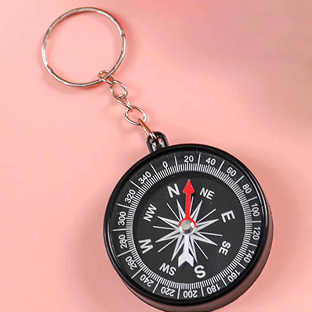 Outdoor Compasses Keychain,Children Mini Compasses Keychain Portable Easy Hanging Key Chains Accessories For School,Outdoors