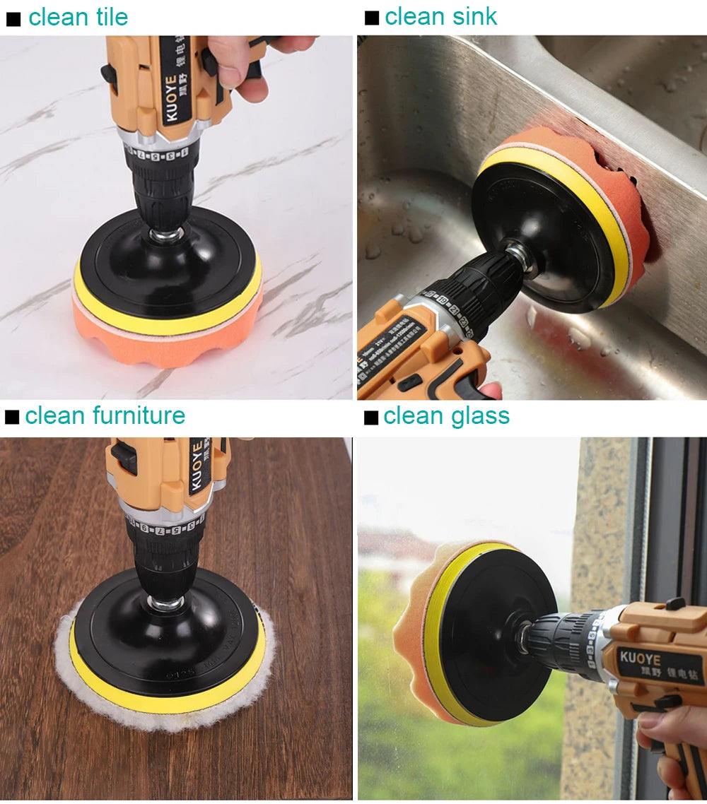Headlight Repair Restoration Kit Car Polishing Disc 3inch 75mm Auto Waxing Sponge Sanding Pad With Sandpaper For Car Detailing