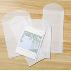 100pcs/lot Invitations Blank Translucent Envelope Postcards Message Card Sulfate Paper Envelope Business Letters Wedding