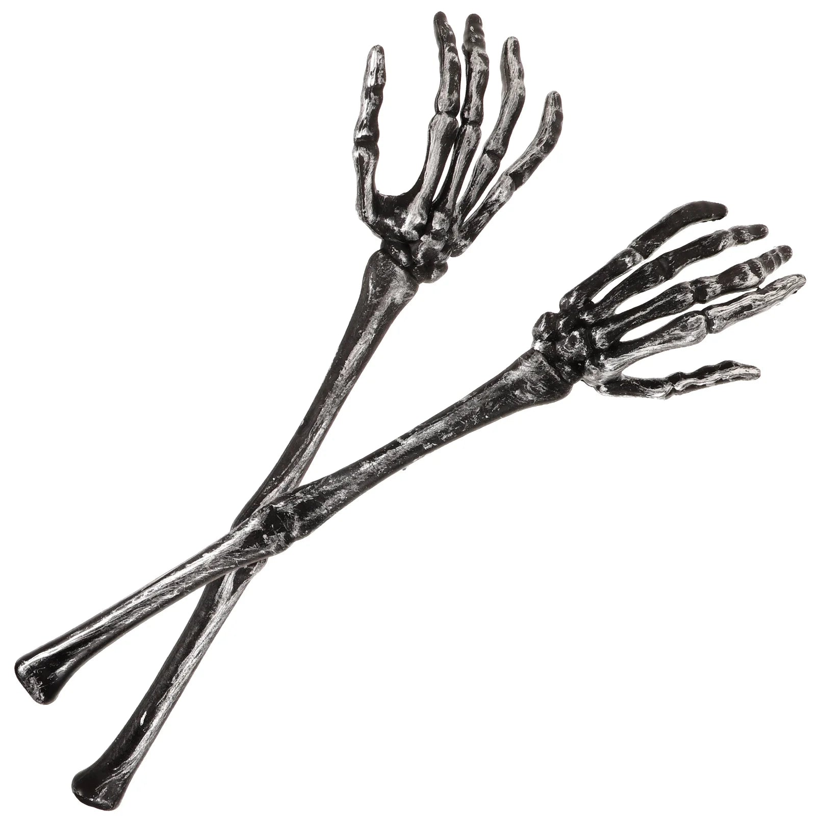 2 Pcs Salad Spoon Decorate Skull Claw Dessert Spoons Making Tools Mixing Hands Plastic Serving Forks