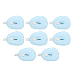 4/8Pcs Mini Box Cutters Retractable Small Utility Knife Portable Cute Letter Envelope Opener with Keychain Hole Office Supplies
