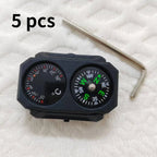 3/5Pcs RCompass Thermometer Combo 2 in 1 Tactical Airsoft AR15 M4 M16 Compact Navigation Thermometer for 20mm Rail Gun Accessory