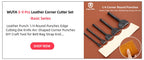 WUTA Basic 1pc Leather Corner Punch Cutter 1/4 Round Punches Arc-Shaped Cutting Dies DIY Strap Belt Wallet Leather Craft Tools