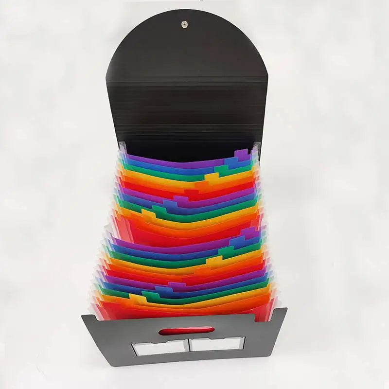 13/25 Pockets Accordian File Folder Expanding File Organizer Filing Box Multicolored Paper/Bill/Receipt/Document Holder Bag A4