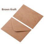 20pcs White Black Kraft Paper Envelopes for Wedding Invitation Greeting Card Black Postcard Photo Packing Paper Gift Envelope