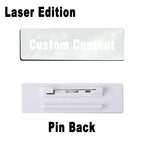 2PCS Mirror Stainless Steel Custom Name Tag Engraved Personalized Work Badge Business Identification Metal ID Name Plate