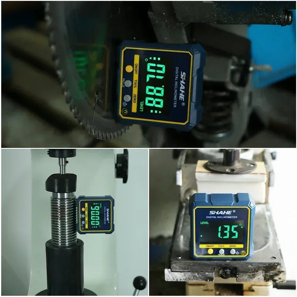 SHAHE Mini Digital Level Angle Gauge Angle Finder Protractor Inclinometer With Backlight And Magnetic Base For Home, Woodworking