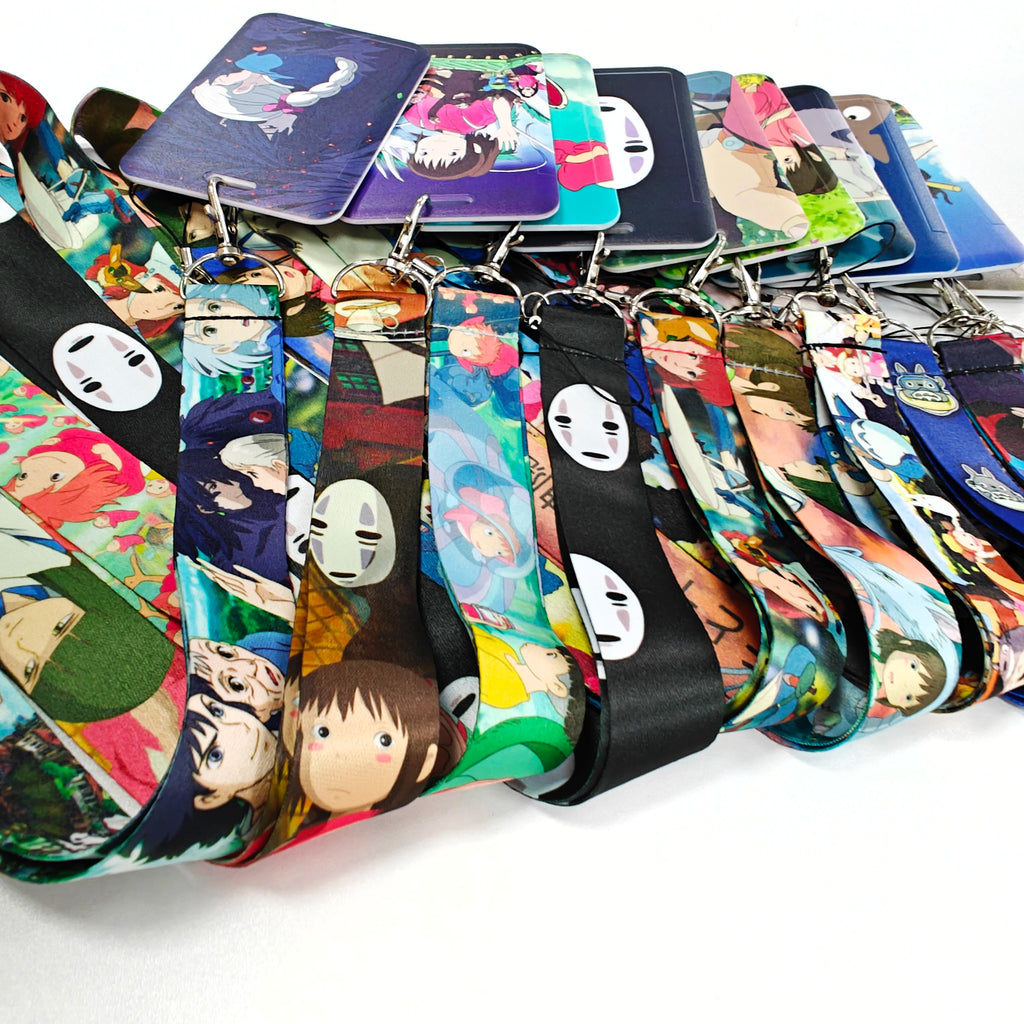 Anime Lanyards Keychain Animated Mobile Phone ID Card pass Hang Rope DIY Jewelry Accessories wholesale
