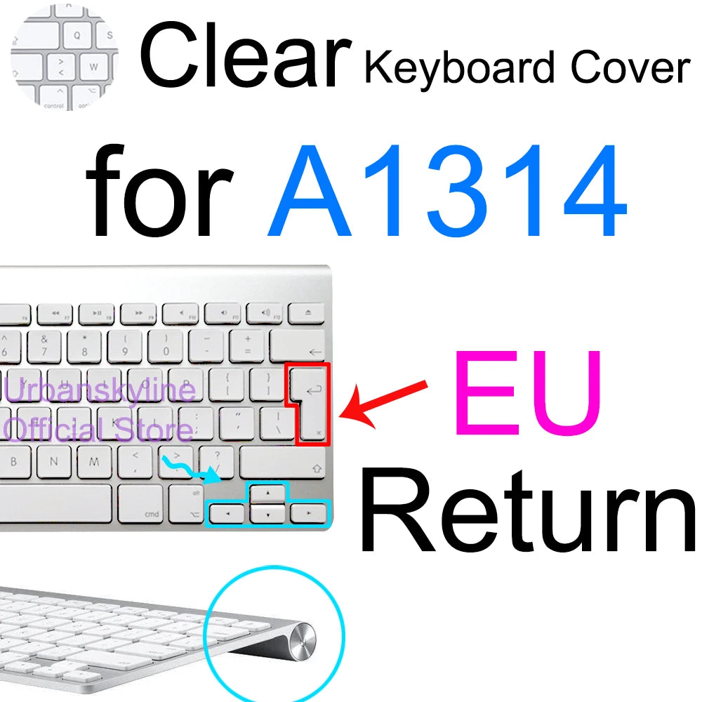 Keyboard Cover for iMac Magic A2449 A2450 A2520 A1644 A1843 A1314 A1243 Bluetooth Silicone Protector Skin Case for Apple G6