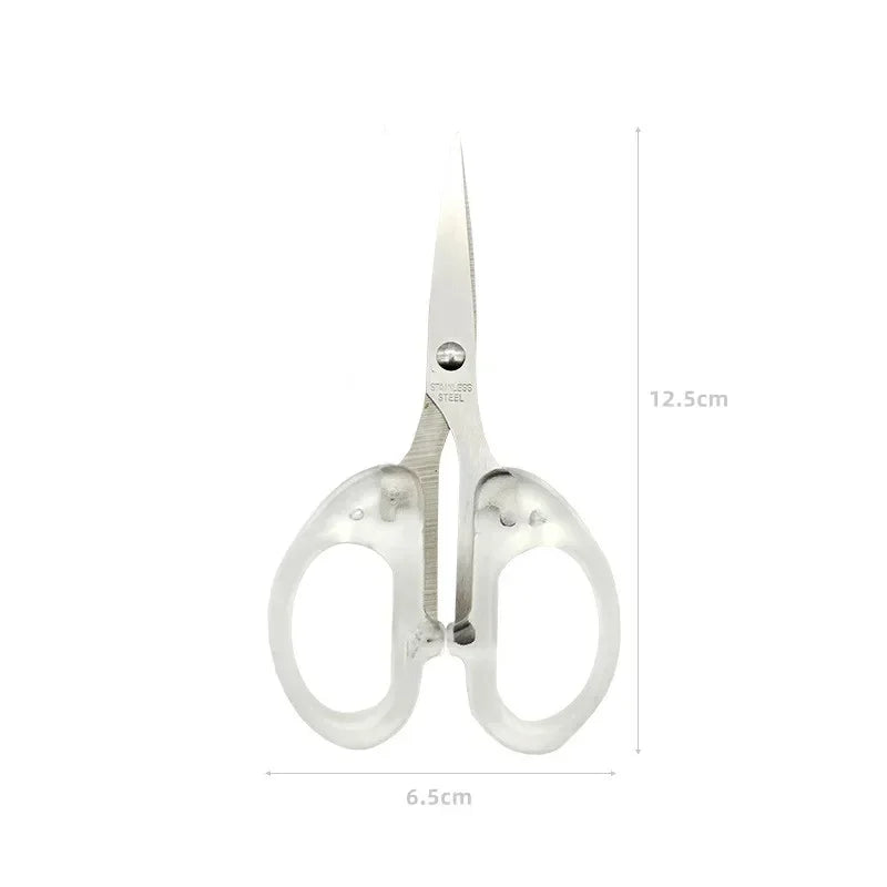 Student Office Paper-cut Scissors Stainless Steel Household Handmade Scissors Sharp and Small Sewing Scissors Household Tools