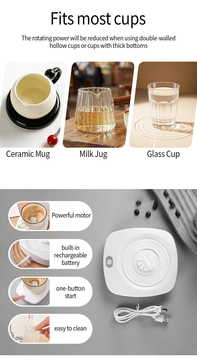 OANKR Maglev Coffee Stirring Creactive Technology Magnetic Mixer, Coffee, Drinks,Electric Stirring Tool,Kitchen Bar Accessories
