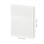 50 Sheets Transparent Sticky Notes Waterproof Message Stickers for Note Books Convenient Reporting & Signature Stickers
