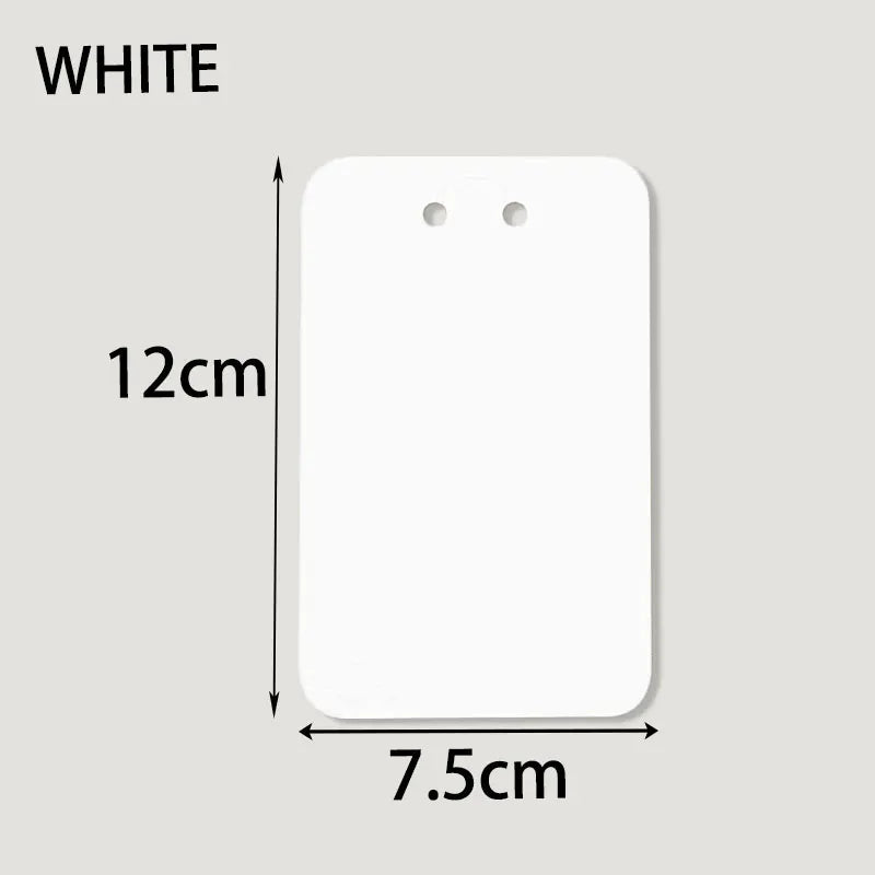 50pcs 7.5x12cm Keychain Packing Cards Kraft Paper Cards for diy Jewelry Keychain Display Cardboard Keyrings Retail Price Tags