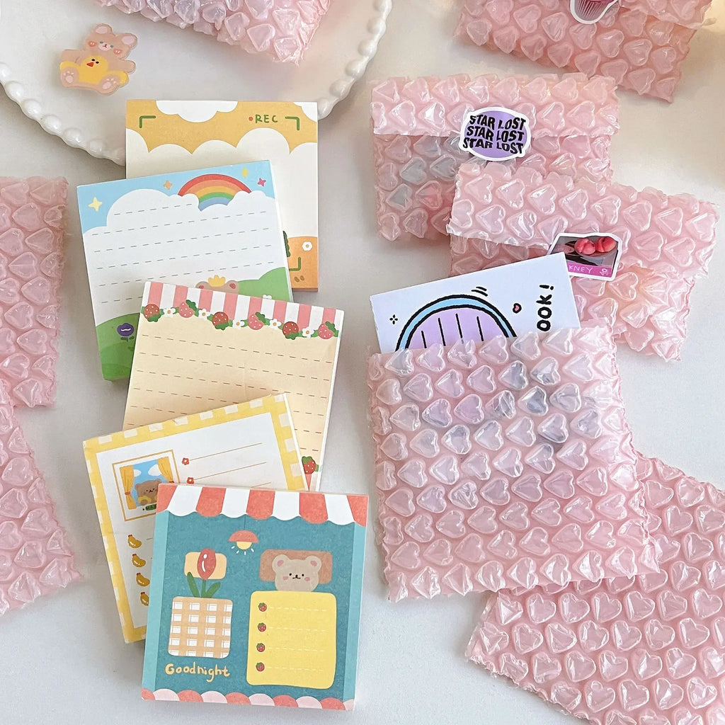 10Pcs Heart Shaped Bubble Mailers Padded Envelopes Packaging Bags For Business Bubble Mailers Shipping Packaging Bag