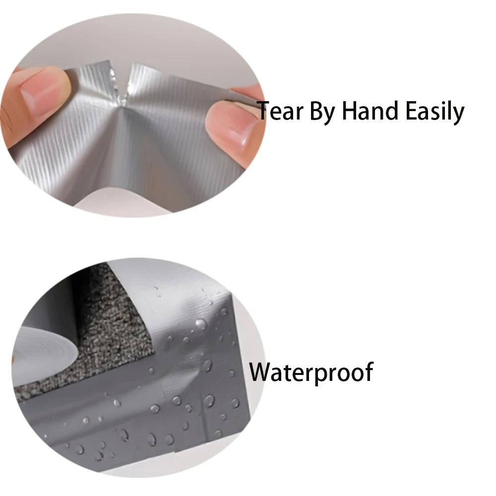 18M/59 Feet Silver Cloth Duct Tape Heavy Duct Waterproof Strong Adhesive Tape for Packing Sealing Moving Label