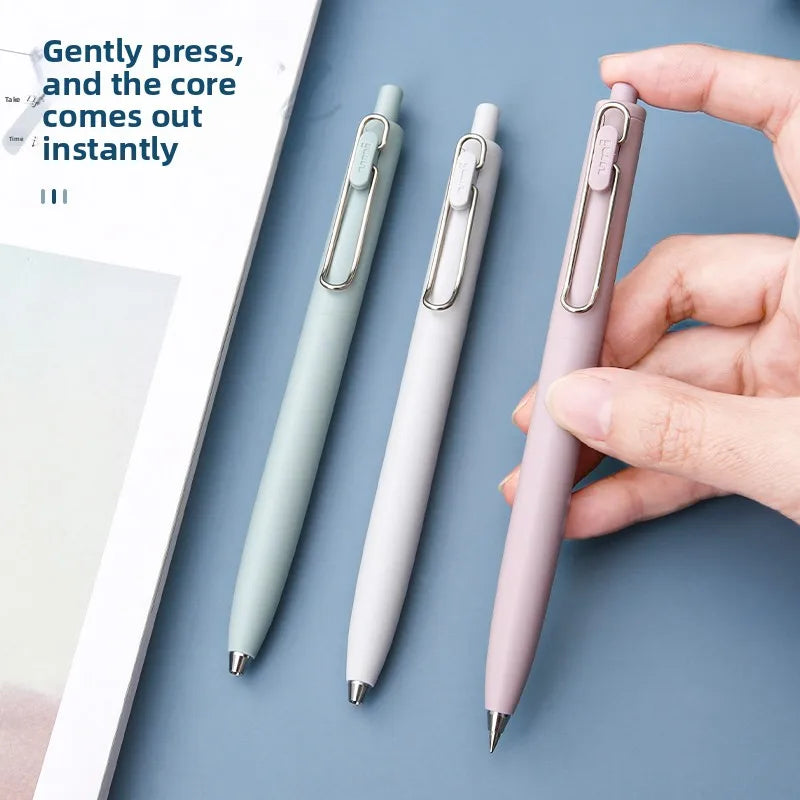 1+3 Refill Japan UNI Gel Pen Small Thick Core 0.38mm Smooth Quick Dry UMN-SF-38 Upgrade UniBall One Black School Supplies