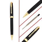 Luxury high quality 388 Black for stainless steel Business office school supplies Ballpoint Pen Golden Clip New