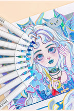 Languo 9/144 Colors Acrylic Paint Art Marker Pen DIY Painting Drawing Card Ceramic Stone Mug Glass Fabric Clothes Art Supplies