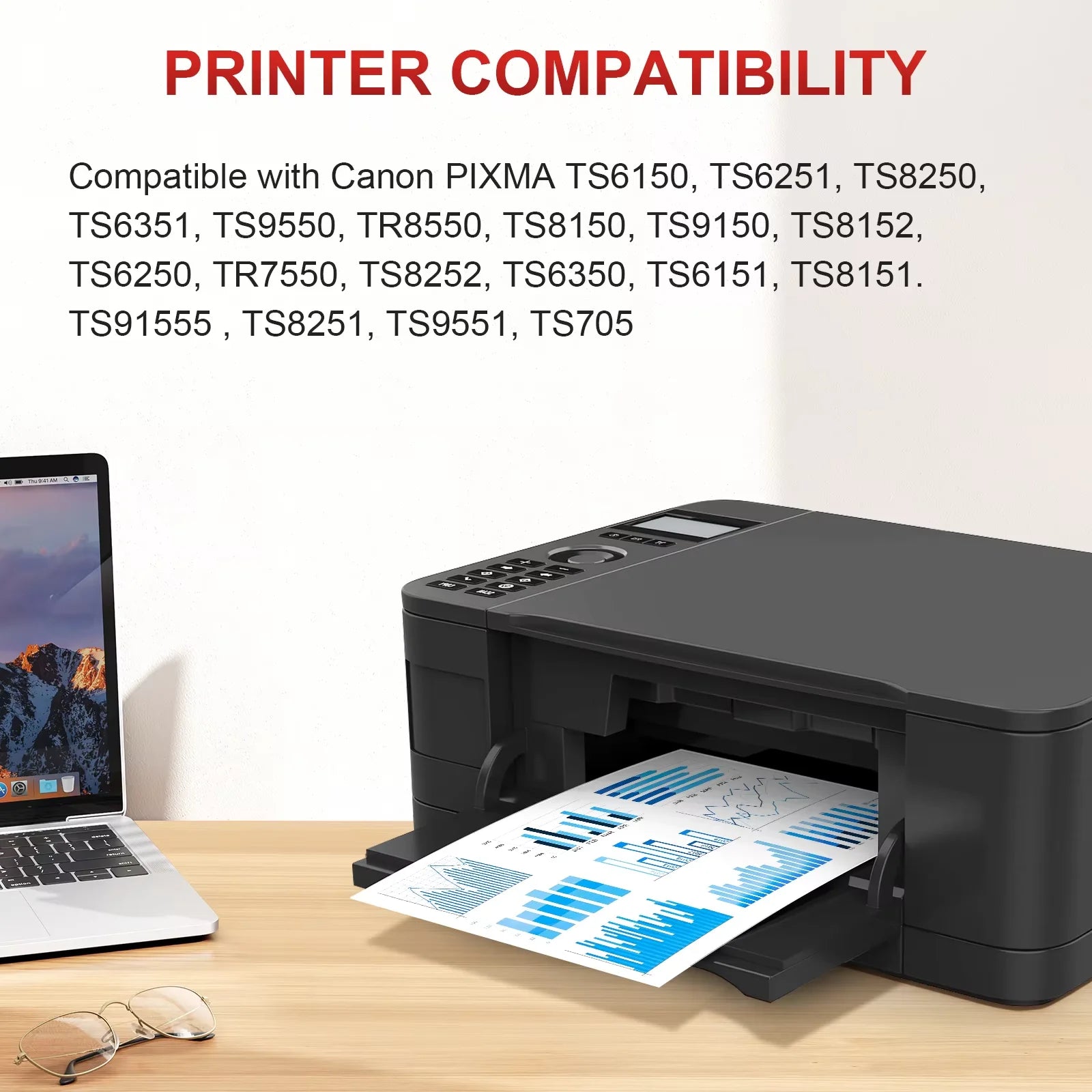 PGI-580 XL CLI-581 Ink Cartridge For Canon 580 581 XXL Compatible PIXMA TS705 TR7550 TR8550 TS6150 TS8150 9150 TS9155 Printer