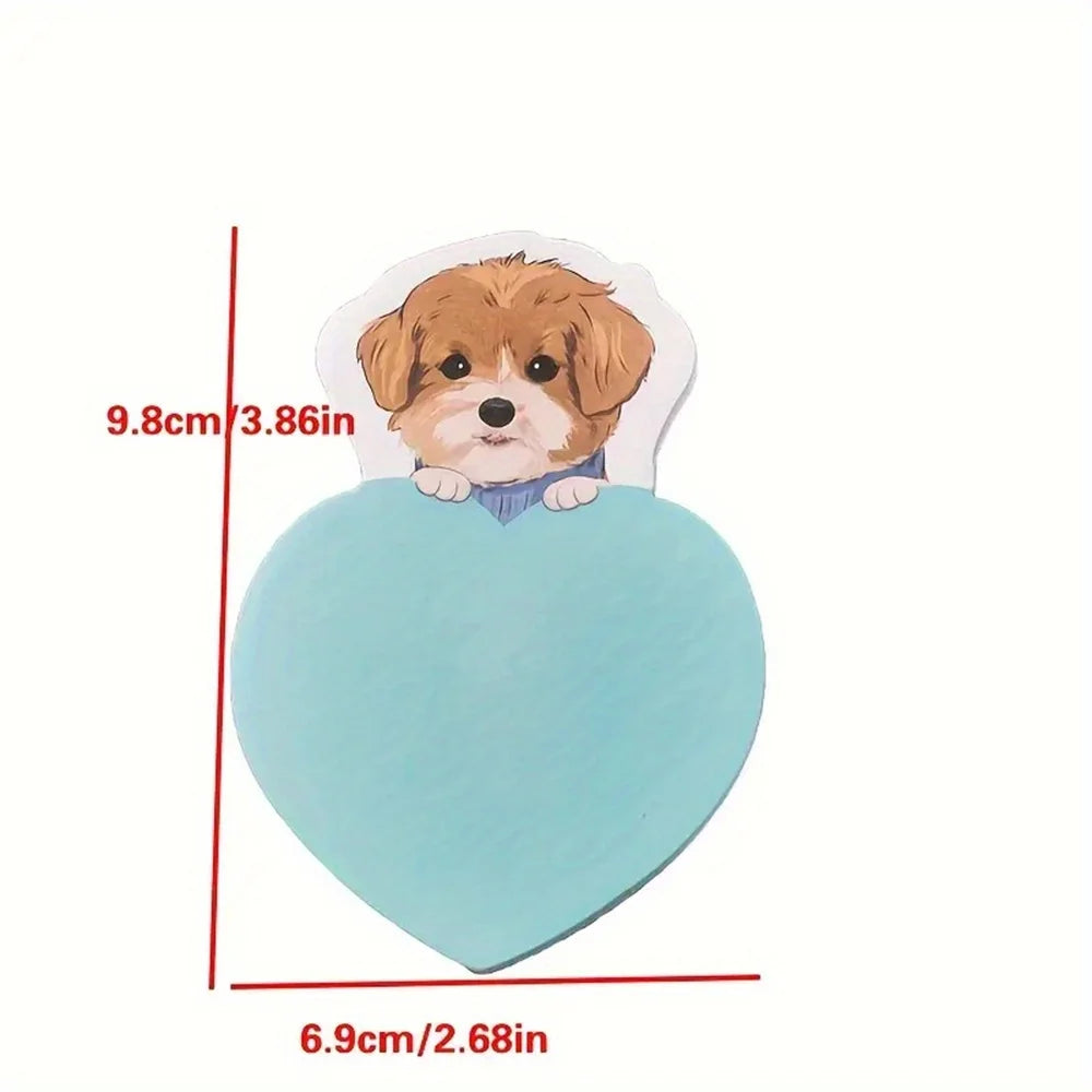 30sheets Cute Dog Post Cartoon Sticky N Times Sticky  School Stationery Small Gifts Memo Puppy Decorative Sticky Notes Paper