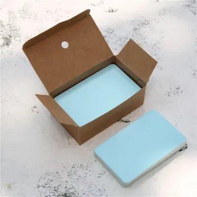 100/page Kraft Paper Cards Blank Business Card Message "Thank You" Cards Wedding Party Label Bookmark Learning Card &Invitations
