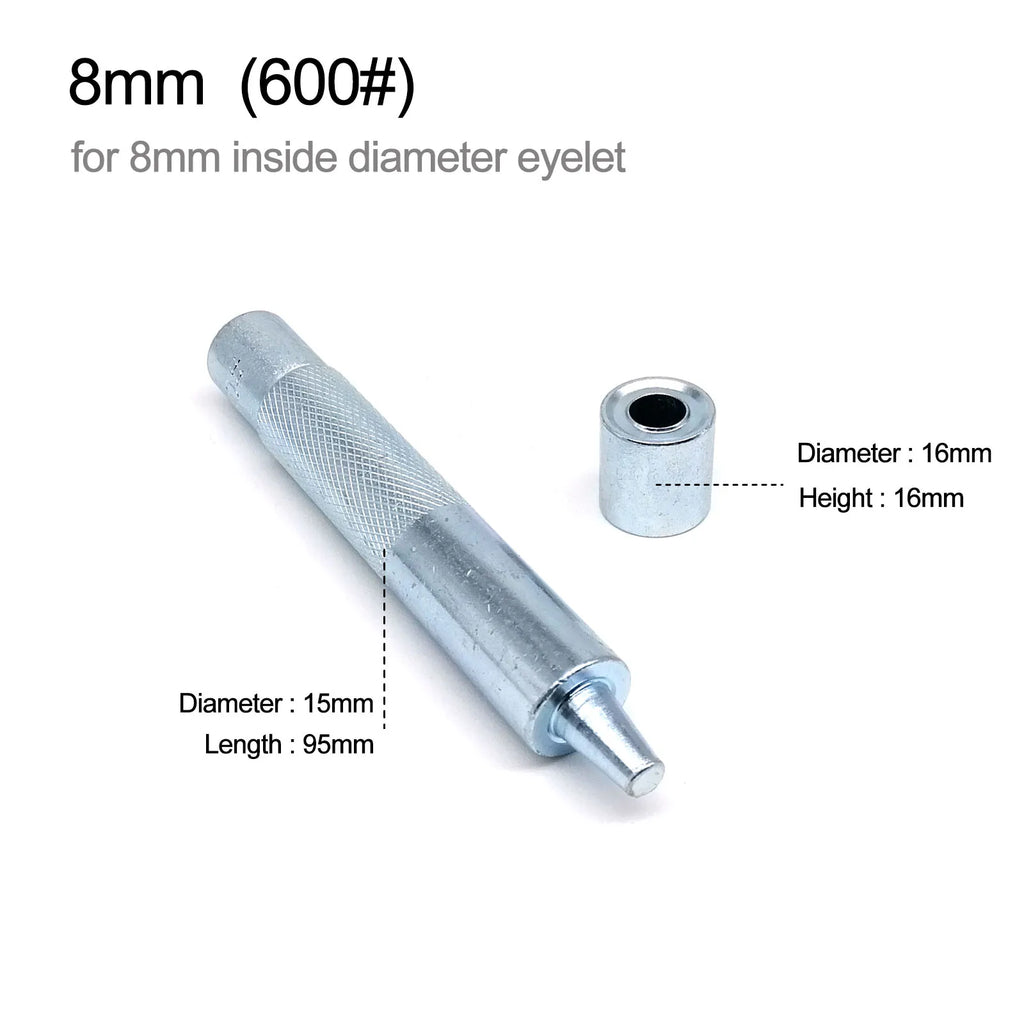 1mm to 20mm Metal Eyelets Grommet Mold Ring Air Hole Rivet Installation Punch Tool DIY Handmade Accessories High Quality Steel