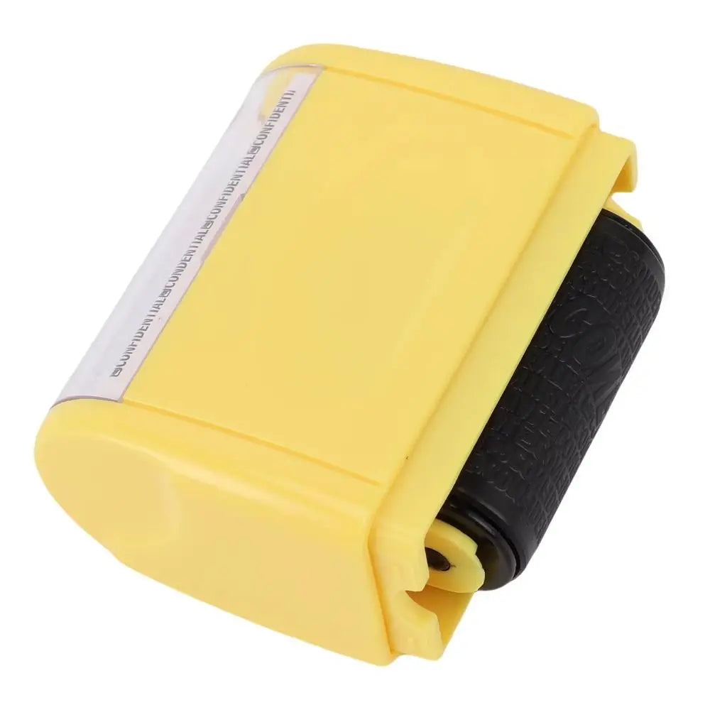 Leakproof Identity Theft Protection Roller Stamp Portable Roller Stamp Manual Roller Stamp Ink Refill Garbled Chapter