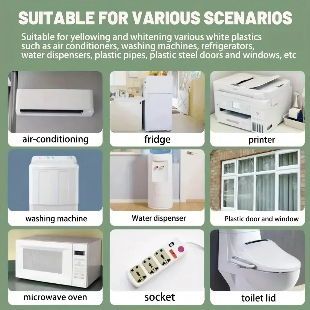Plastic Remove Yellowing Cleaning Agent Air Conditioning Washing Machine Renovation Anti Oxidation Appliances Remove Yellow