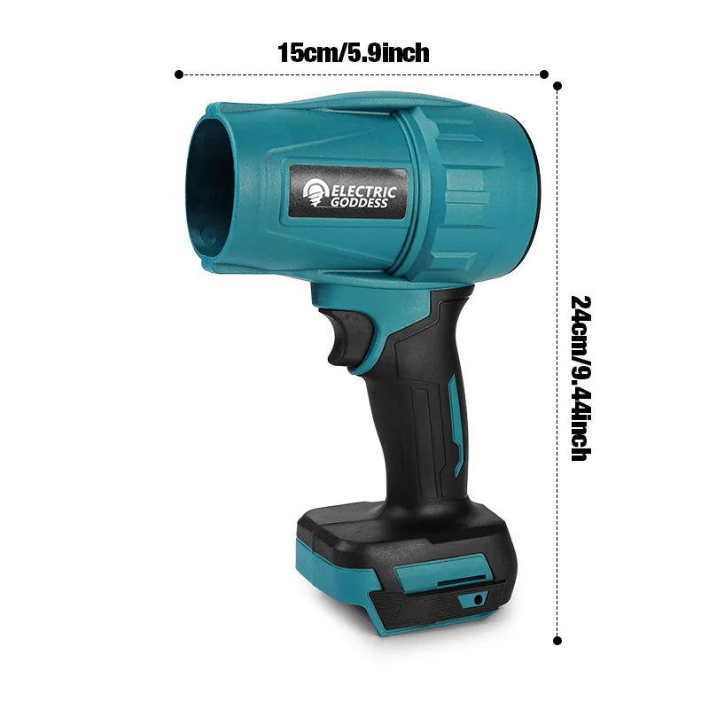 Electric Goddess Brushless Cordless Electric Air Blower Turbo Jet Fan Handheld Dust Blowing Tool For Makita 18V Battery Pin
