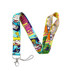 Animated Comedy Lanyard for Key Neck Strap ID Card Cell Phone Strap Badge Holder Hang Rope Keychain Accessories Gifts