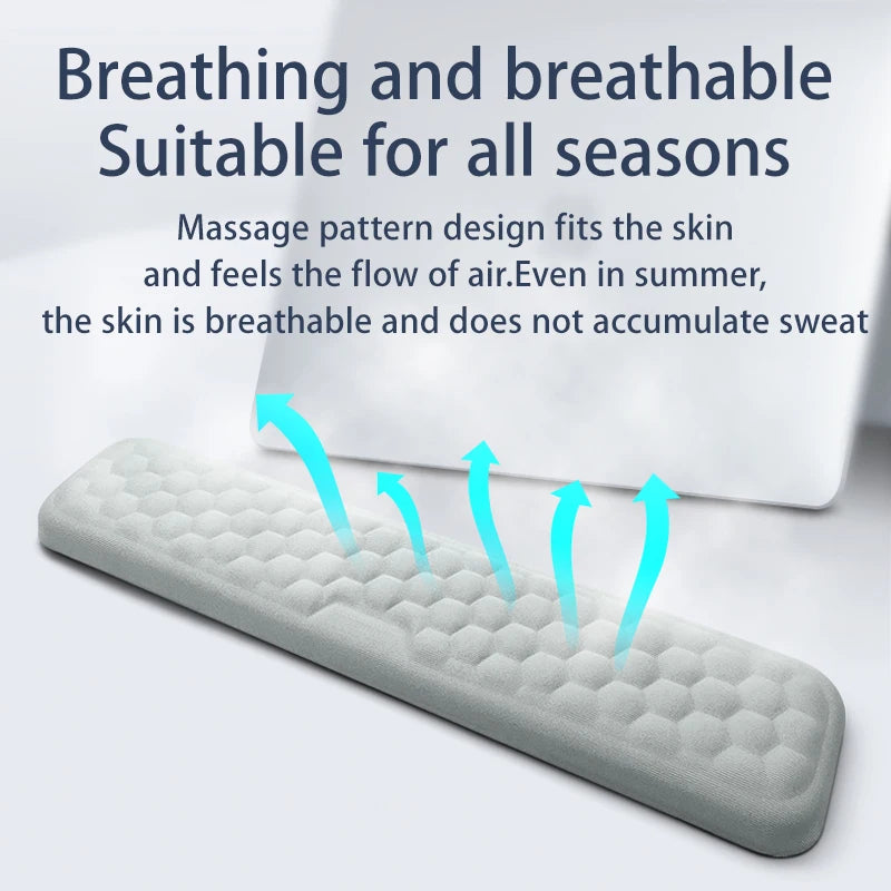 Keyboard Mouse Wrist Protection Rest Pad Ergonomic Office Typing Relax Wrist Memory Foam Mouse Pad PC Computer Laptops Mouse Pad