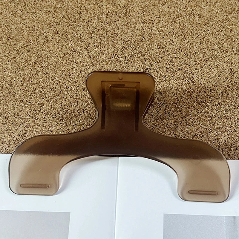 1Pcs Simple Fixed Book Clips Frosted Transparent Page Holder For Reading Tool Memo Clip Desk Accessories Practical Note Holder