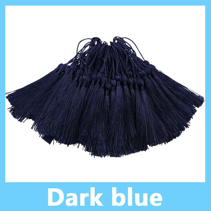 100pcs/Pack 13cm Tassel Silk Fringe Silky Floss Bookmark Tassels Mini Tassels for DIY Craft Jewelry Making Souvenir Bookmarks