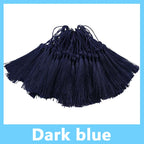 100pcs/Pack 13cm Tassel Silk Fringe Silky Floss Bookmark Tassels Mini Tassels for DIY Craft Jewelry Making Souvenir Bookmarks