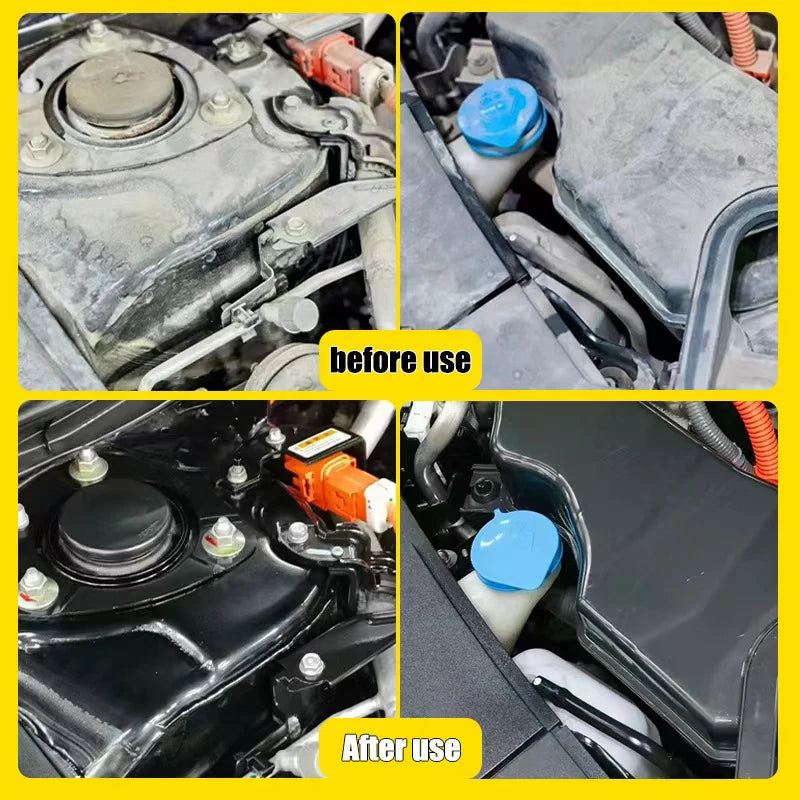 Car Engine Compartment Cleaning Agent, No Water Wash Oil Stain Remover, Deep Rust Removal and Cleaning/c.