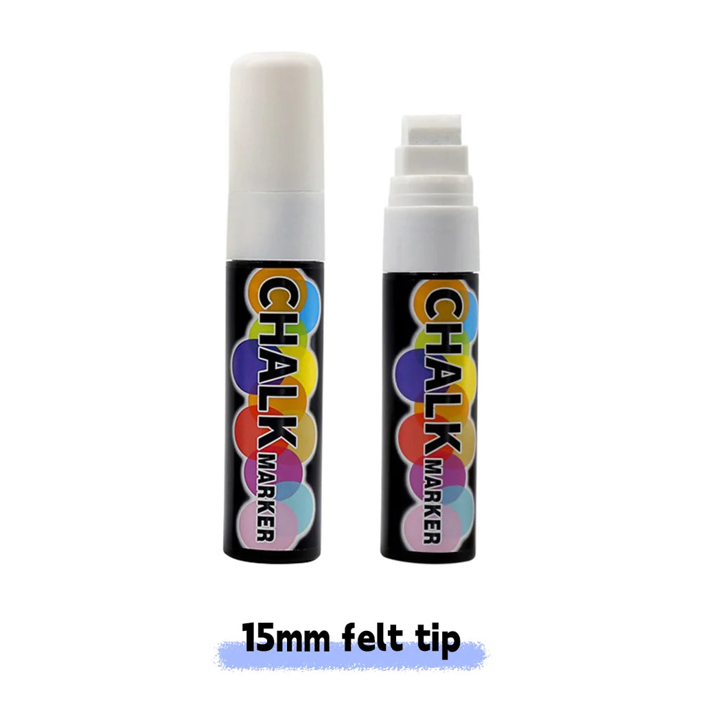 1/3 Pcs White Liquid Chalk Painting, Marking Erasable Dust-free Water-soluble Marking Pen School Classroom Office Supplies