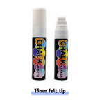 1/3 Pcs White Liquid Chalk Painting, Marking Erasable Dust-free Water-soluble Marking Pen School Classroom Office Supplies