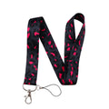 Gray Leopard Print Fashion Lanyard for Key Neck Strap Lanyard Card ID Badge Holder Key Chain Key Holder Keyring Accessories Gift