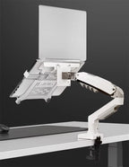 2 in 1 NB NEW F80 + FP-2 for 17-30' Monitor + 10'-17' Laptop Desktop Holder Notebook Computer Mount Stand Laptop Clamp