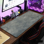 Large size table mat HD printing anti-slip design xxl desktop keyboard table mat gray series game mouse pad lock edge