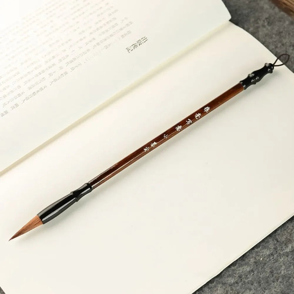 Traditional Chinese Calligraphy Brush Oil Painting Oil Watercolor Scriptures Writing Brush Wood Wolf Hair Art Paint Brush