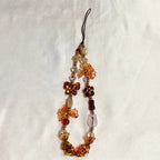 Fashion Women Beaded Phone Charm Strap Ins Wrist Hanging Ornament Phone Case Keychain CCD Camera Anti-Lost Lanyard
