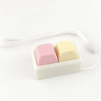 ZAKOL New 2/3/4 Keys Finger Keyboard Keycap Stress Relief Fidget Keychain Pass The Time Key Button Pinch Toy Adult
