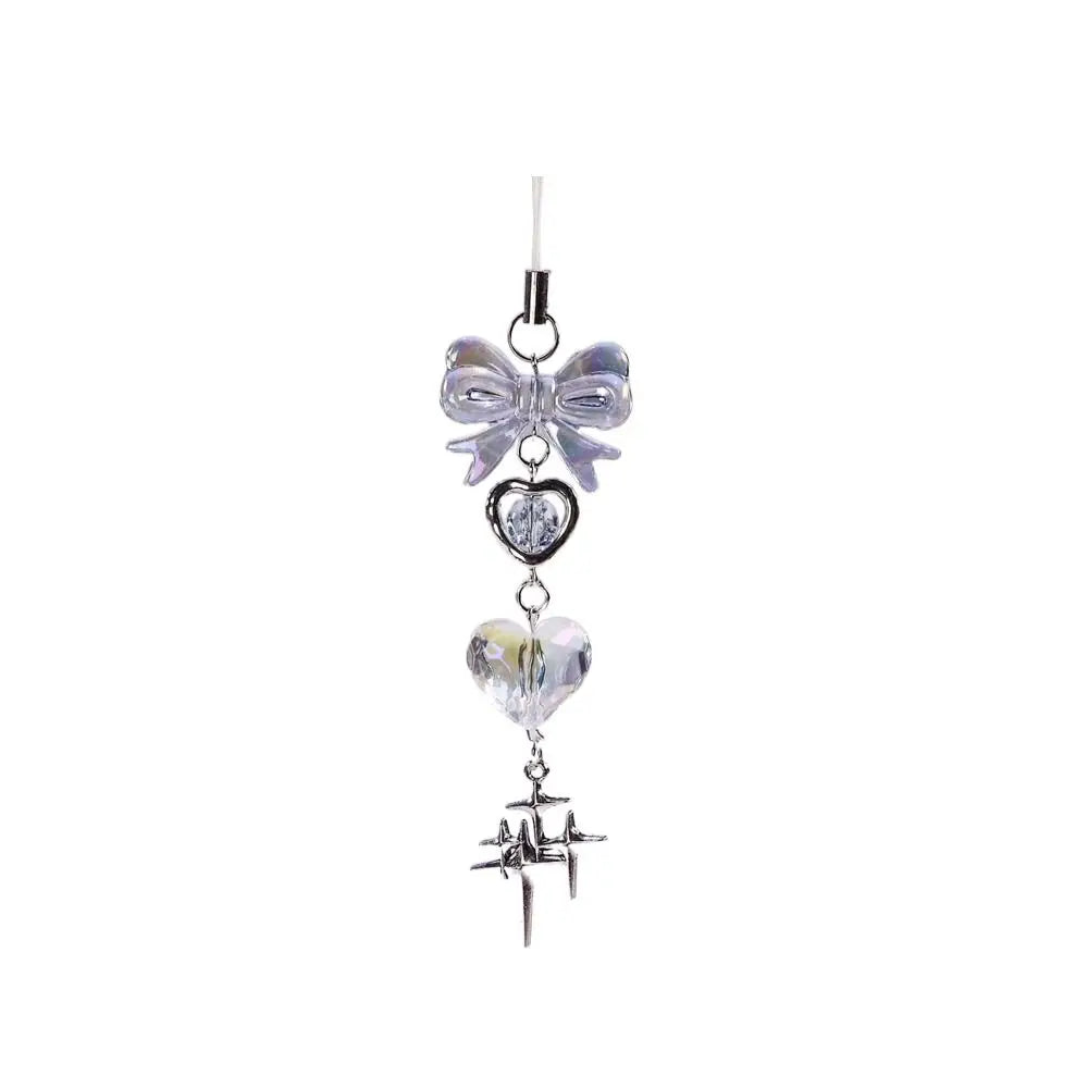 Y2K Charms Phone Pendant Butterfly Sweet Girl Phone Lanyard Phonestraps Backpack Ornament Phone Chain Camera